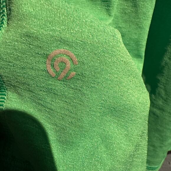 Champion size small workout tank with sports bra attached Lime green gym yoga - Picture 3 of 10